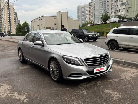 2014 Mercedes-Benz S-Класс 500 Long VI (W222, C217), серебристый, 4900000 рублей, вид 2