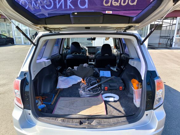 2008 Subaru Forester III, серый, 1150000 рублей - вид 16