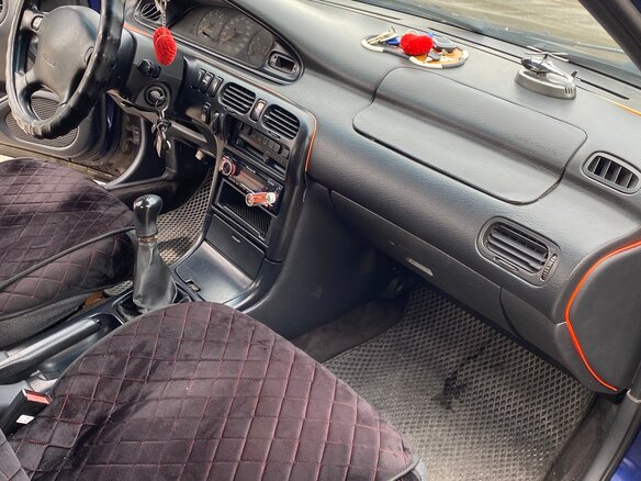 1995 Mazda 626 IV (GE), синий, 320000 рублей - вид 16