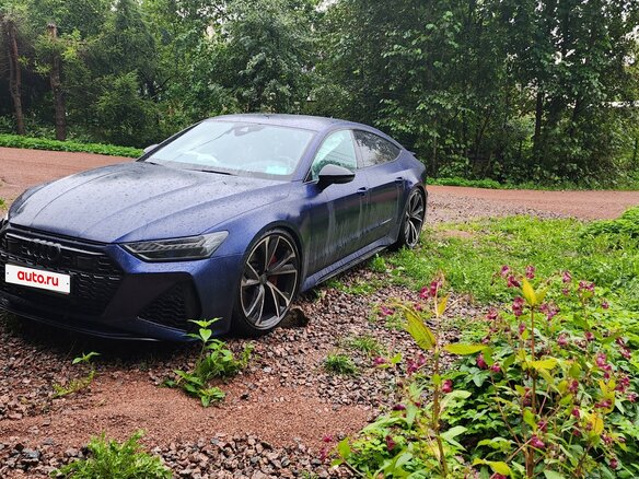 2021 Audi RS 7 II (4K), синий - вид 1