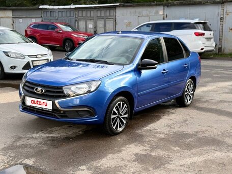 2019 Lada (ВАЗ) Granta I Рестайлинг, синий, 530000 рублей, вид 1