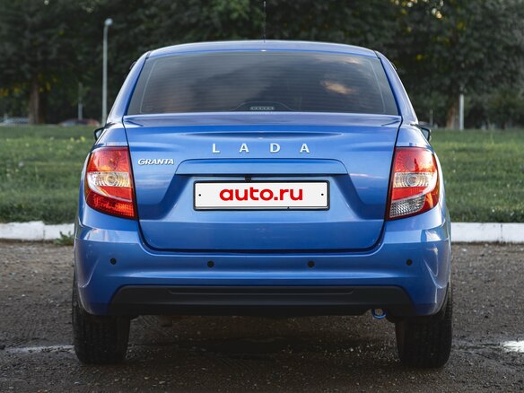 2022 Lada (ВАЗ) Granta I Рестайлинг, синий, 675000 рублей - вид 3