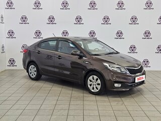 2017 Kia Rio III Рестайлинг, коричневый, 850000 рублей, вид 3