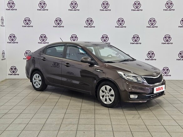 2017 Kia Rio III Рестайлинг, коричневый - вид 2