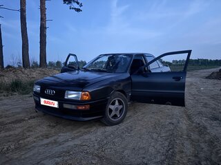 1989 Audi 80 IV (B3), чёрный, 160000 рублей, вид 1