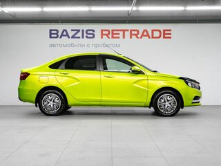 2015 Lada (ВАЗ) Vesta I, зелёный, 620000 рублей, вид 4