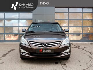 2014 Hyundai Solaris I Рестайлинг, коричневый, 979000 рублей, вид 2