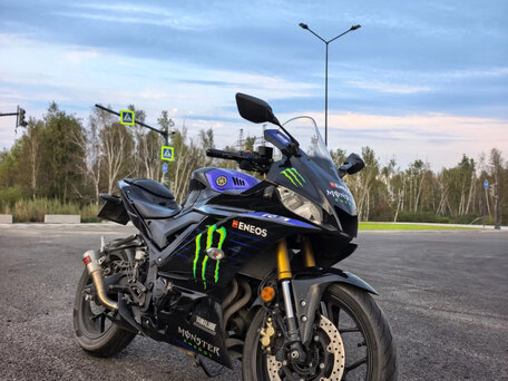 2019 Yamaha YZF-R3, чёрный, 530000 рублей, вид 1
