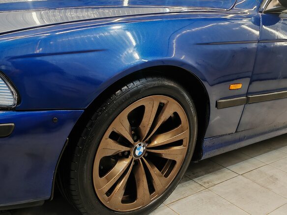 1996 BMW 5 серии 523i IV (E39), синий, 580000 рублей - вид 5