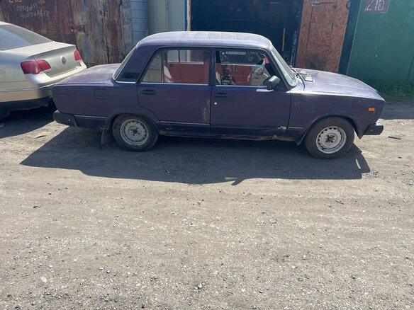 1997 Lada (ВАЗ) 2107, фиолетовый, 110000 рублей - вид 4