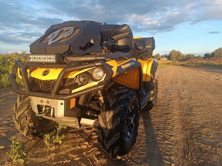 2012 BRP Can-Am Outlander MAX 1000, жёлтый, 1500000 рублей, вид 4