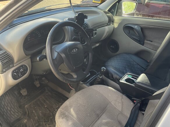 2008 Lada (ВАЗ) Kalina I, серебристый, 75000 рублей - вид 5
