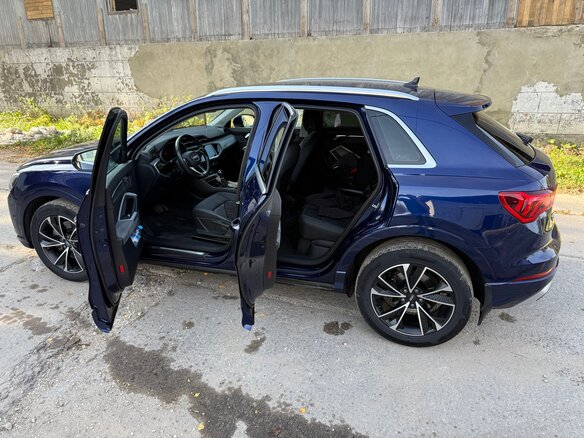 2021 Audi Q3 40 TFSI II (F3), синий, 3200000 рублей - вид 6