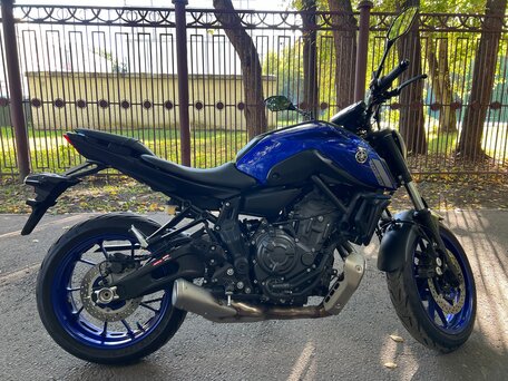 2021 Yamaha MT-07 (FZ-07), синий, 895000 рублей, вид 5