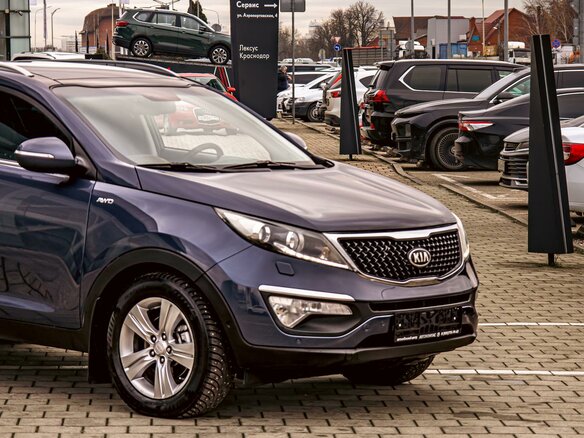 2014 Kia Sportage III Рестайлинг, синий - вид 6