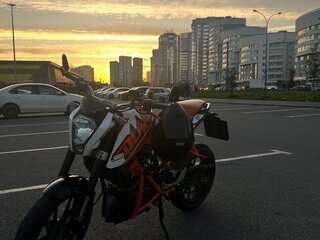 2013 KTM 200 Duke, оранжевый, 200000 рублей, вид 4