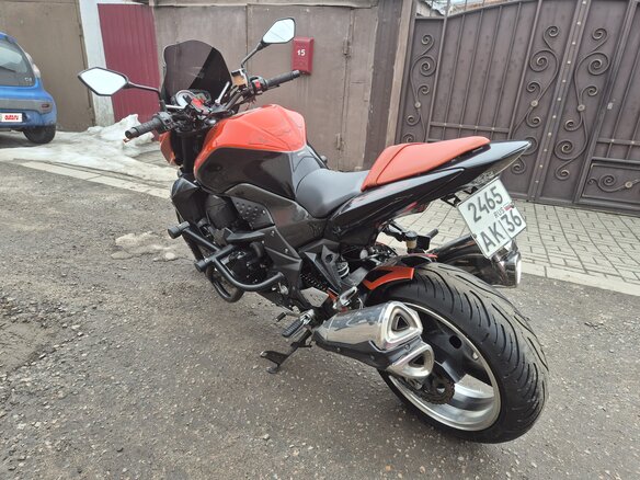 2009 Kawasaki Z 1000, оранжевый, 460000 рублей - вид 6