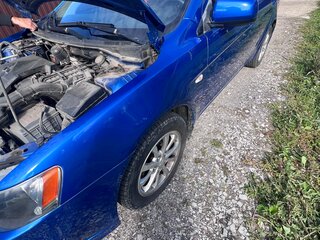 2011 Mitsubishi Lancer X Рестайлинг, синий, 900000 рублей, вид 5