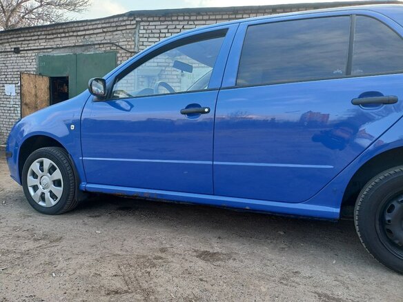 2007 Skoda Fabia I Рестайлинг, синий, 305000 рублей - вид 4