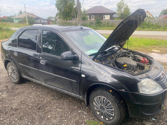 2010 Renault Logan I Рестайлинг, чёрный, 270000 рублей