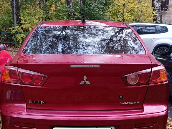 2008 Mitsubishi Lancer X, красный, 400000 рублей - вид 5