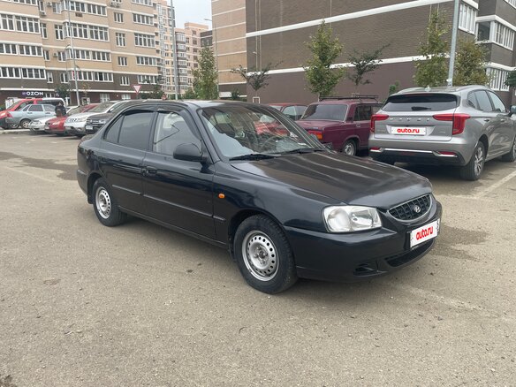 2007 Hyundai Accent ТагАЗ II, чёрный, 397000 рублей - вид 2