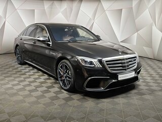 2017 Mercedes-Benz S-Класс AMG 63 AMG Long III (W222, C217) Рестайлинг, чёрный, 4973000 рублей, вид 3