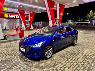 2022 Hyundai Solaris II Рестайлинг, синий, 1700000 рублей, вид 1