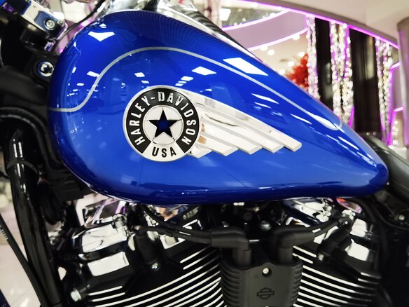 2025 Harley-Davidson Fat Boy, синий, 3300000 рублей - вид 6