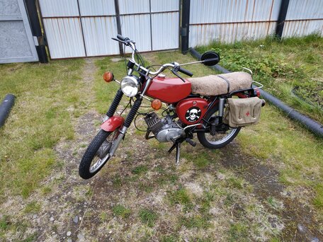 1978 Simson S51, пурпурный, 130000 рублей, вид 2