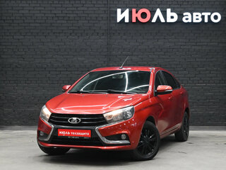 2016 Lada (ВАЗ) Vesta I, красный, 640000 рублей, вид 1