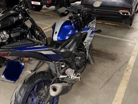 2015 Yamaha YZF-R3, синий, 340000 рублей, вид 2