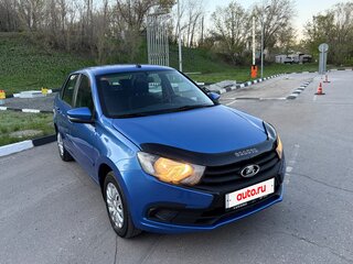 2018 Lada (ВАЗ) Granta I Рестайлинг, синий, 450000 рублей, вид 3