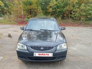 2008 Hyundai Accent ТагАЗ II, чёрный, 300000 рублей, вид 1