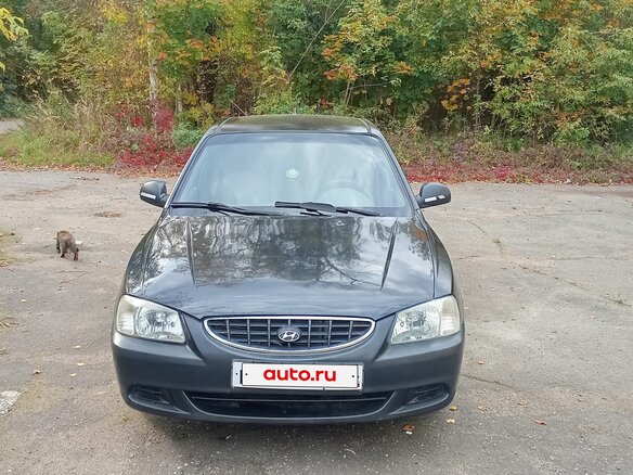 2008 Hyundai Accent ТагАЗ II, чёрный