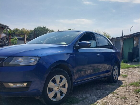 2017 Skoda Rapid I Рестайлинг, синий, 1180000 рублей - вид 7