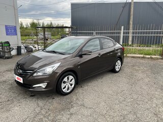 2014 Hyundai Solaris I Рестайлинг, коричневый, 999000 рублей, вид 1