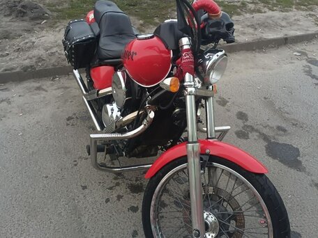 1997 Kawasaki VN400 Vulcan, красный, 350000 рублей, вид 1