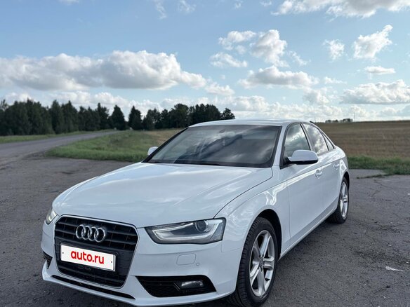 2013 Audi A4 IV (B8) Рестайлинг, белый, 1250000 рублей