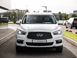 2017 Infiniti QX60 I Рестайлинг, белый, 2049000 рублей, вид 4