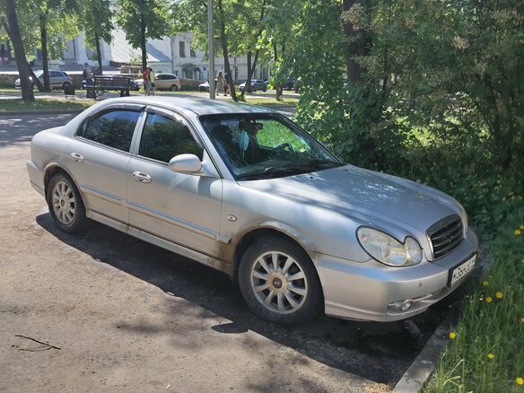 2004 Hyundai Sonata ТагАЗ IV (EF) Рестайлинг, серебристый, 245000 рублей - вид 8