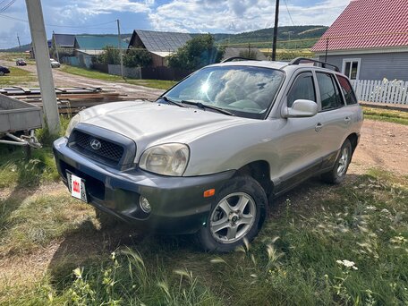 2004 Hyundai Santa Fe I, серебристый, 490000 рублей, вид 1
