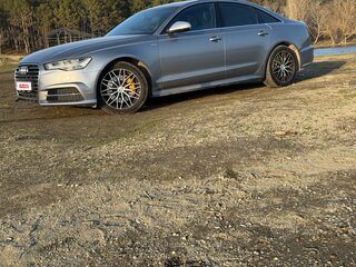 2015 Audi A6 IV (C7) Рестайлинг, серый, 2600000 рублей, вид 4