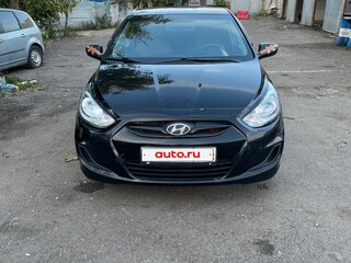 2014 Hyundai Solaris I, чёрный, 710000 рублей, вид 1