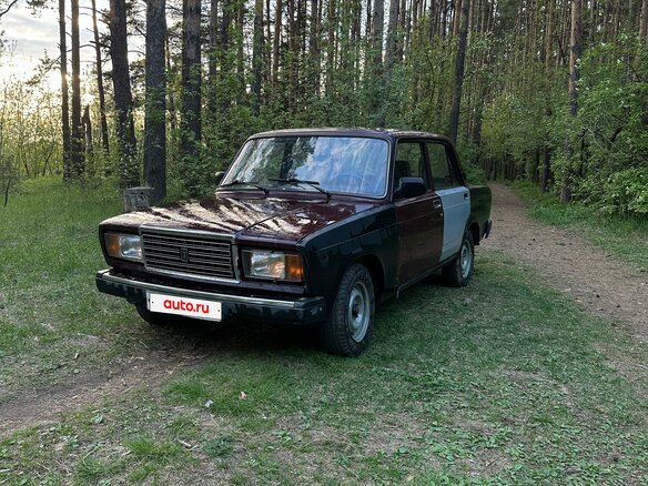 2007 Lada (ВАЗ) 2107, пурпурный, 120000 рублей - вид 1