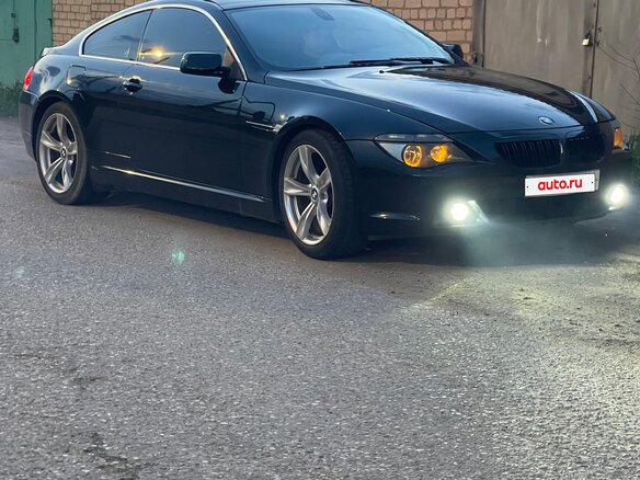 2004 BMW 6 серии 645i II (E63/E64), чёрный, 750000 рублей