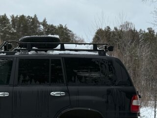 2004 Toyota Land Cruiser 105 100 Series Рестайлинг 1, чёрный, 2490000 рублей, вид 2