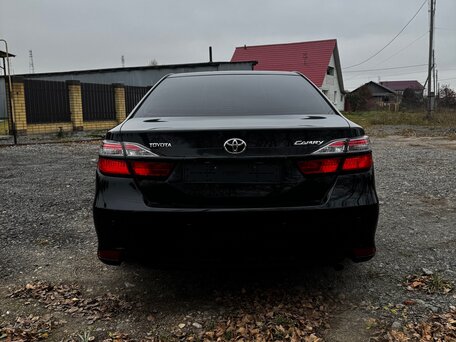 2014 Toyota Camry VII (XV50) Рестайлинг, чёрный, 1520000 рублей, вид 3