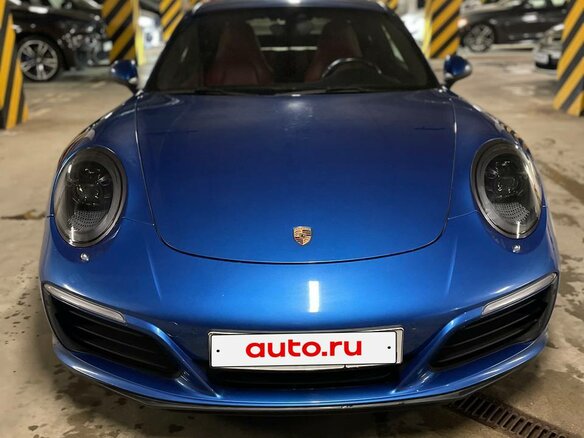 2016 Porsche 911 Carrera 4S VII (991) Рестайлинг, синий, 7400000 рублей - вид 1