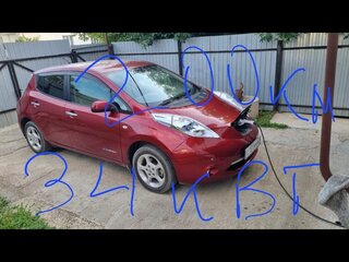 2012 Nissan Leaf I (ZE0/AZE0), красный, 960000 рублей, вид 1